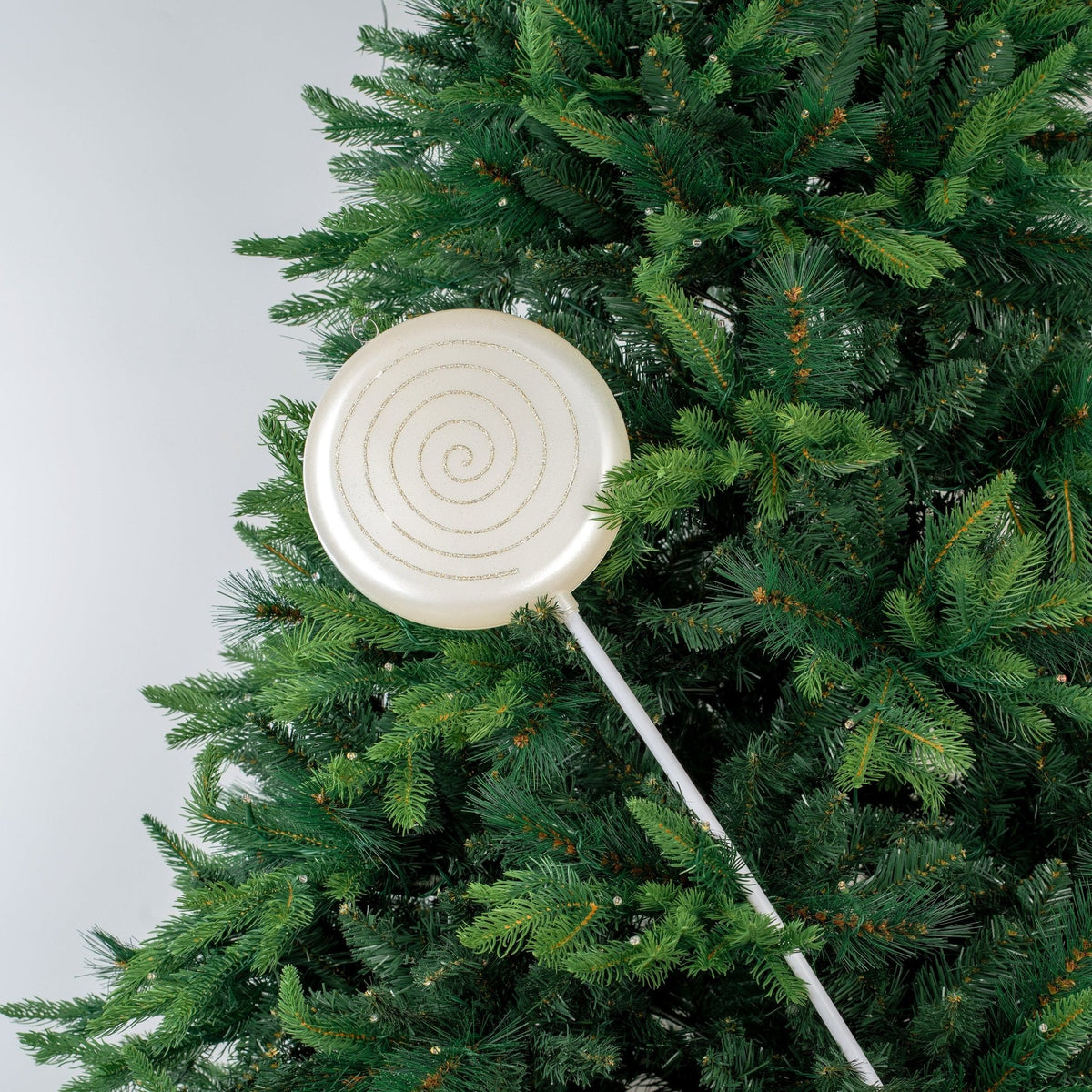 White & Shiny Champagne 24" Lollipop Ornament