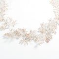 White Winter Frosted Flower Garland